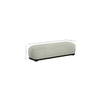 Banc en tissu chenille
