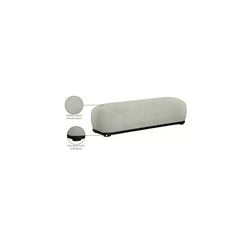 Banc en tissu chenille