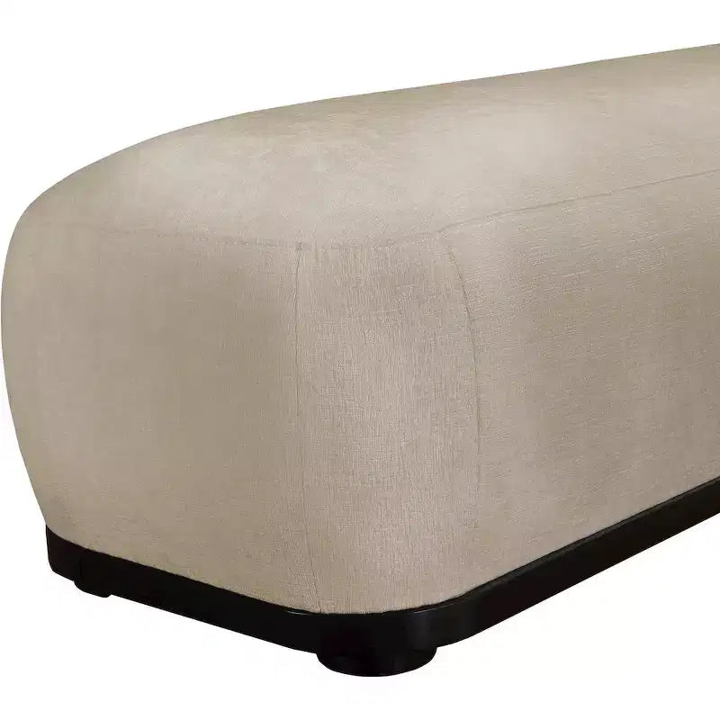 Banc en tissu chenille