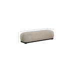 Banc en tissu chenille