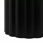 Table d'appoint, table de chevet ou petite table de nuit moderne pour la décoration intérieure - Grande table nervurée avec plateau en marbre parfaite pour les petits espaces - 20 Noir et Vert