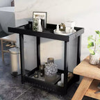 2-Shelf Utility Service Cart 500 Lbs Capacity  Ideal for Home, Office, Patio, and Bbq