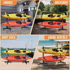 Support de rangement autonome pour kayak, support à largeur réglable avec base stable
