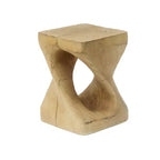 Console Twist avec texture aspect bois, couleur naturelle pour le salon