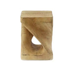 Console Twist avec texture aspect bois, couleur naturelle pour le salon