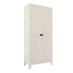 Meuble de rangement en métal de 177 cm de haut avec portes verrouillables et étagères réglables, Armoire de cuisine, Meuble de rangement d'outils et de vêtements pour garage, maison, bureau