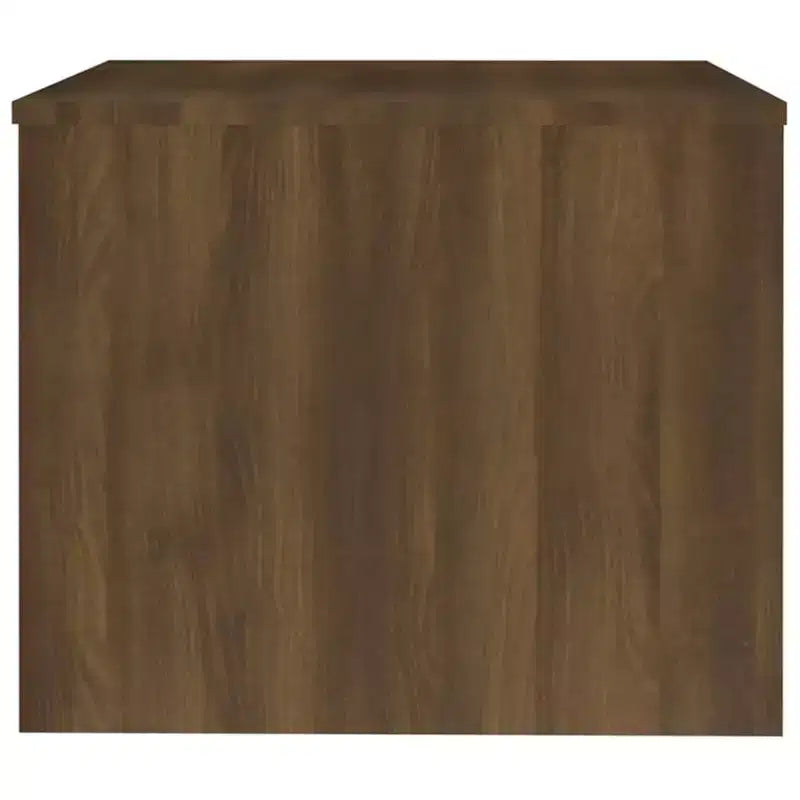 Table basse chêne marron, bois d'ingénierie, hauteur standard réglable