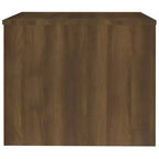 Table basse chêne marron, bois d'ingénierie, hauteur réglable standard