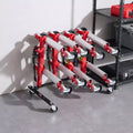 Support de déplacement de voiture, support de rangement avec roues pivotantes à 360°, organisateur de vérin hydraulique à cliquet, capacité de 4 chariots, noir