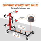 Support de déplacement de voiture, support de rangement avec roues pivotantes à 360°, organisateur de vérin hydraulique à cliquet, capacité de 4 chariots, noir