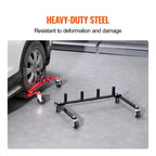 Support de déplacement de voiture, support de rangement avec roues pivotantes à 360°, organisateur de vérin hydraulique à cliquet, capacité de 4 chariots, noir