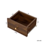 Bahut de cuisine avec portes vitrées cannelées, tiroirs et rangement pour le vin, Noyer