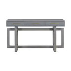 Console Élégante de 145 cm avec Pieds au Design Unique, Table d'entrée avec 3 Tiroirs et Poignées Métalliques, Table de Couloir pour Salon, Foyer