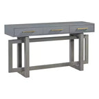 Console Élégante de 145 cm avec Pieds au Design Unique, Table d'entrée avec 3 Tiroirs et Poignées Métalliques, Table de Couloir pour Salon, Foyer