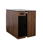 Table à manger extensible moderne 118IN, table de cuisine multifonctionnelle avec rangement, table pliante peu encombrante pour les fêtes, les réunions