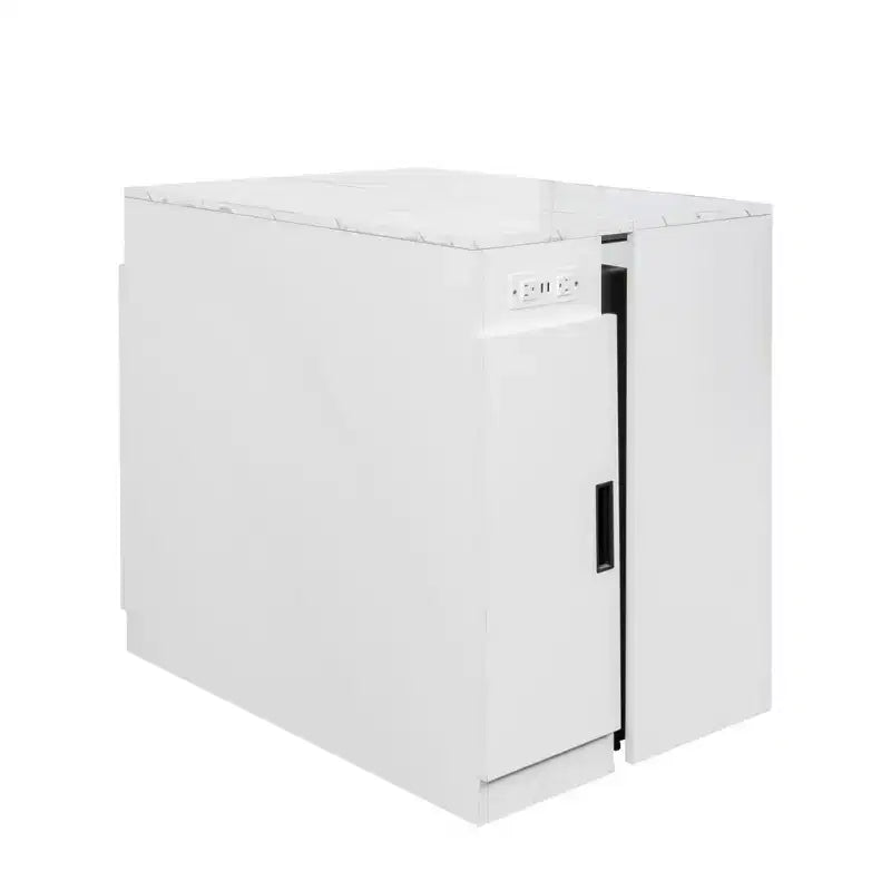 Table à manger extensible moderne 118IN, table de cuisine multifonctionnelle avec rangement, table pliante peu encombrante pour les fêtes, les réunions