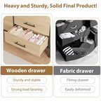 Commode 6 tiroirs pour chambre avec très grand espace de rangement, armoire en bois autoportante pour salon