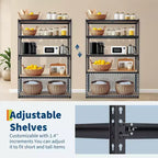 Étagères de Rangement de Garage à 5 Niveaux, 48 po L x 24 po L x 72 po H, Étagères de Rangement Robustes avec Étagère Réglable pour Garde-Manger et Entrepôt