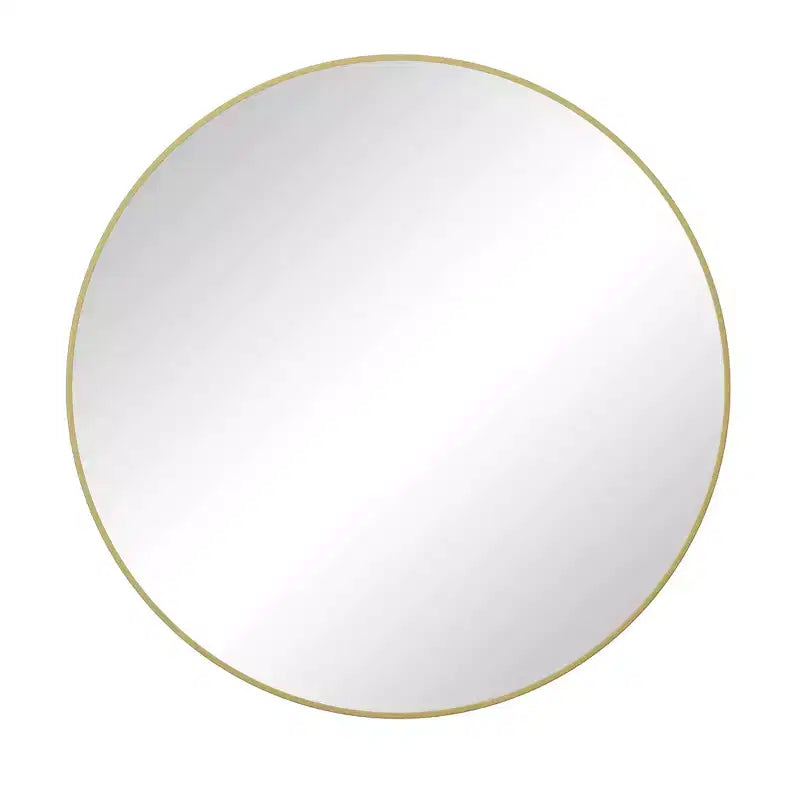 Miroir rond moderne de 36/39/42/48 pouces avec cadre en métal, miroir de salle de bain anti-buée, miroir mural pour salle de bain, salon, chambre à coucher