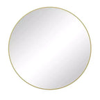 Miroir rond moderne de 36/39/42/48 pouces avec cadre en métal, miroir de salle de bain anti-buée, miroir mural pour salle de bain, salon, chambre à coucher
