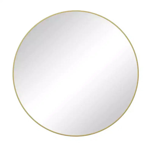 Miroir rond moderne de 36/39/42/48 pouces avec cadre en métal, miroir de salle de bain anti-buée, miroir mural pour salle de bain, salon, chambre à coucher