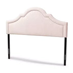 Rita Velvet Headboard - Light Pink - Baxton Studio
