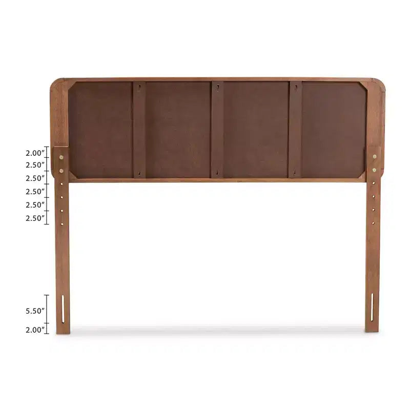 Tête de lit en bois finition noyer