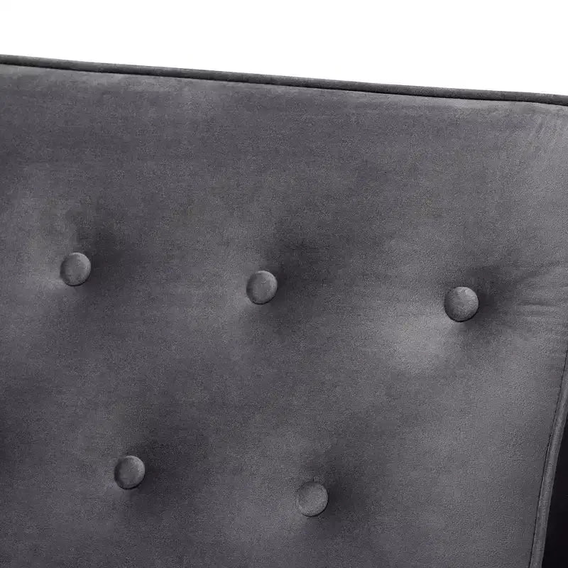 Fauteuil de salon en bois rembourré de velours
