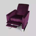 Fauteuil inclinable moderne à dossier haut et repose-jambes intégré