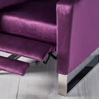 Fauteuil inclinable moderne à dossier haut et repose-jambes intégré