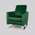 Fauteuil inclinable moderne à dossier haut et repose-jambes intégré