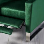 Fauteuil inclinable moderne à dossier haut et repose-jambes intégré