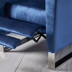 Fauteuil inclinable moderne à dossier haut et repose-jambes intégré