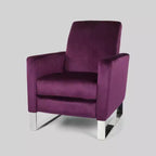 Fauteuil inclinable moderne à dossier haut et repose-jambes intégré