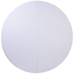 Table ronde pliante de banquet et événement en plastique blanc granit de 1,80 m avec poignée de transport