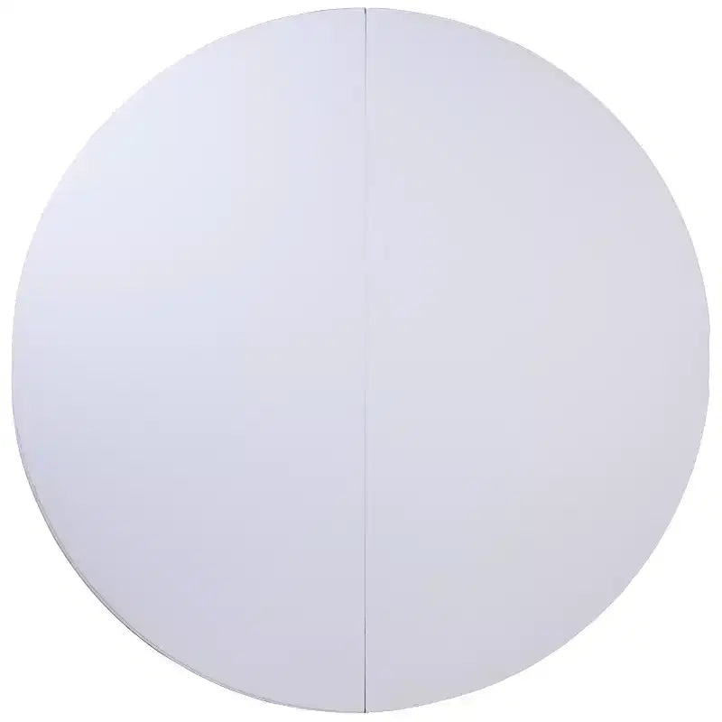 Table ronde pliante de banquet et événement en plastique blanc granit de 1,80 m avec poignée de transport