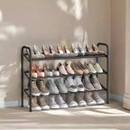 Range-chaussures extensible, étagère à chaussures 3 niveaux, organiseur de chaussures réglable pour 20 paires de chaussures, étagères à chaussures autoportantes en métal