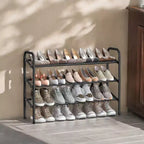 Range-chaussures extensible, étagère à chaussures 3 niveaux, organiseur de chaussures réglable pour 20 paires de chaussures, étagères à chaussures autoportantes en métal