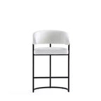 Tabouret de bar à hauteur de comptoir moderne en similicuir