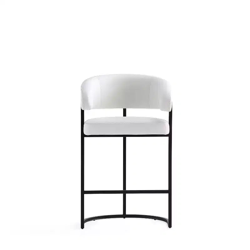 Tabouret de bar à hauteur de comptoir moderne en similicuir