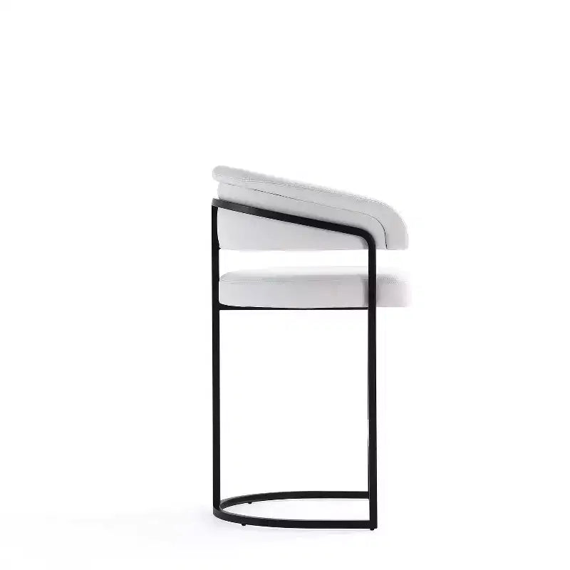 Tabouret de bar à hauteur de comptoir moderne en similicuir