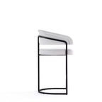 Tabouret de bar à hauteur de comptoir moderne en similicuir
