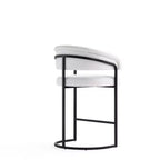 Tabouret de bar à hauteur de comptoir moderne en similicuir