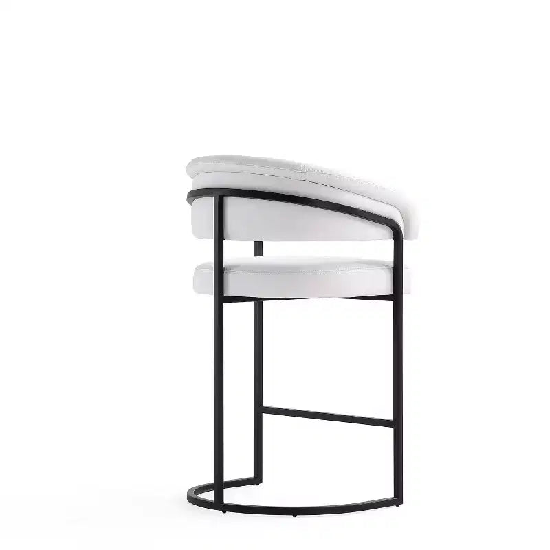 Tabouret de bar à hauteur de comptoir moderne en similicuir