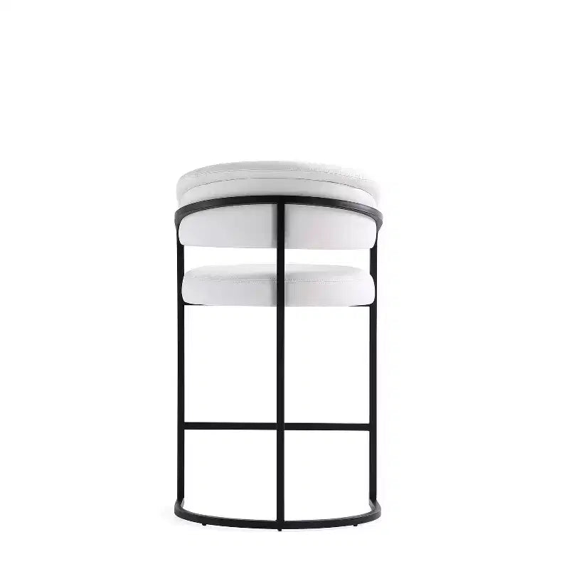 Tabouret de bar à hauteur de comptoir moderne en similicuir