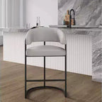 Tabouret de bar à hauteur de comptoir moderne en similicuir