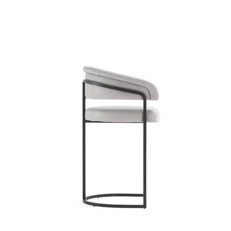 Tabouret de bar à hauteur de comptoir moderne en similicuir
