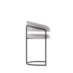 Tabouret de bar à hauteur de comptoir moderne en similicuir