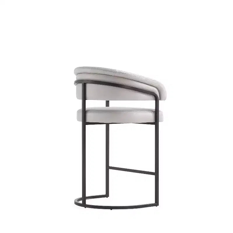 Tabouret de bar à hauteur de comptoir moderne en similicuir