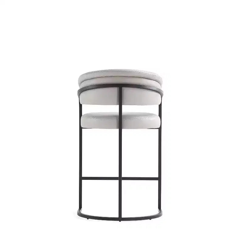 Tabouret de bar à hauteur de comptoir moderne en similicuir